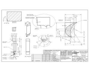 A black and white drawing used in a steam path audit.